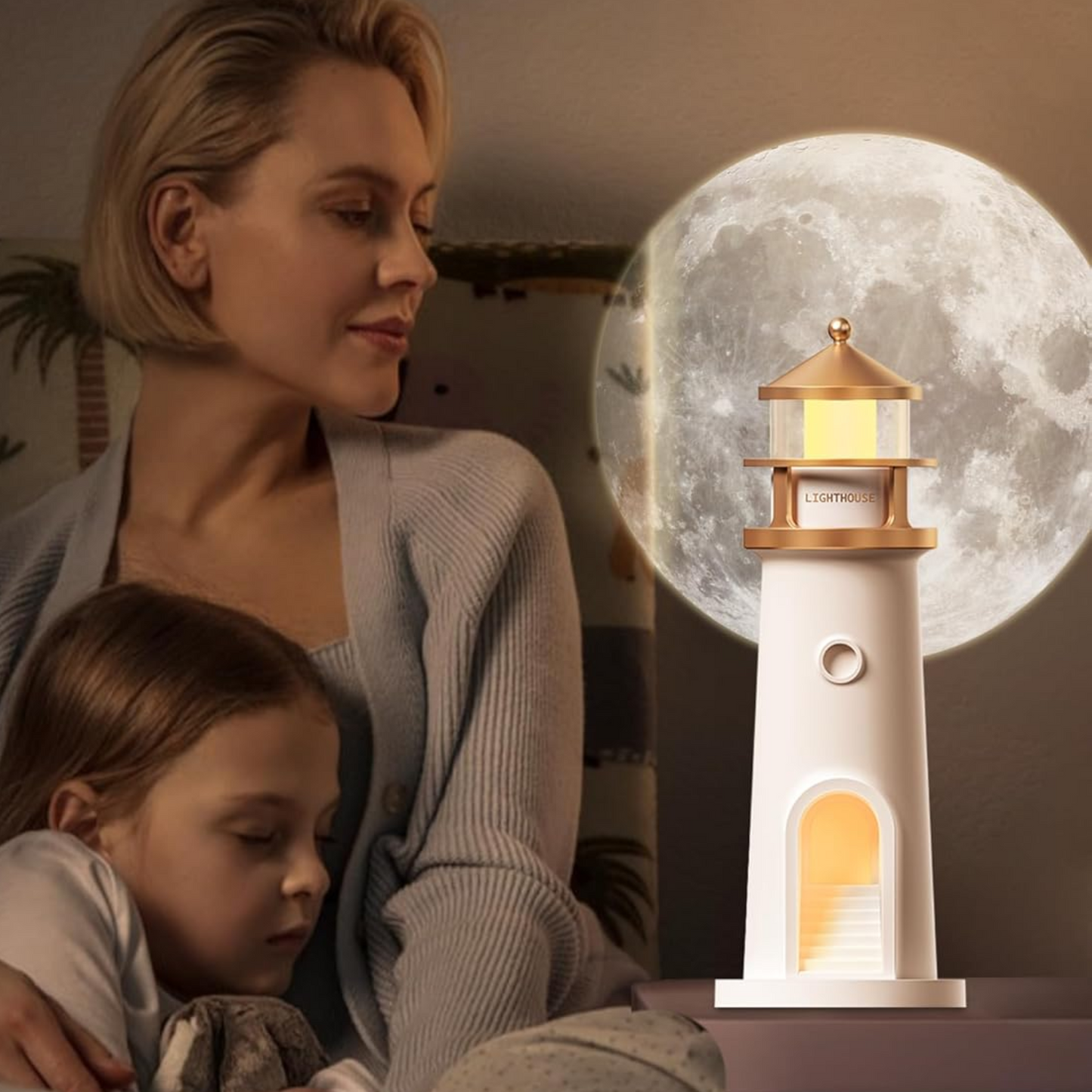 Lámpara Lunar para Sueño Profundo y Reparador