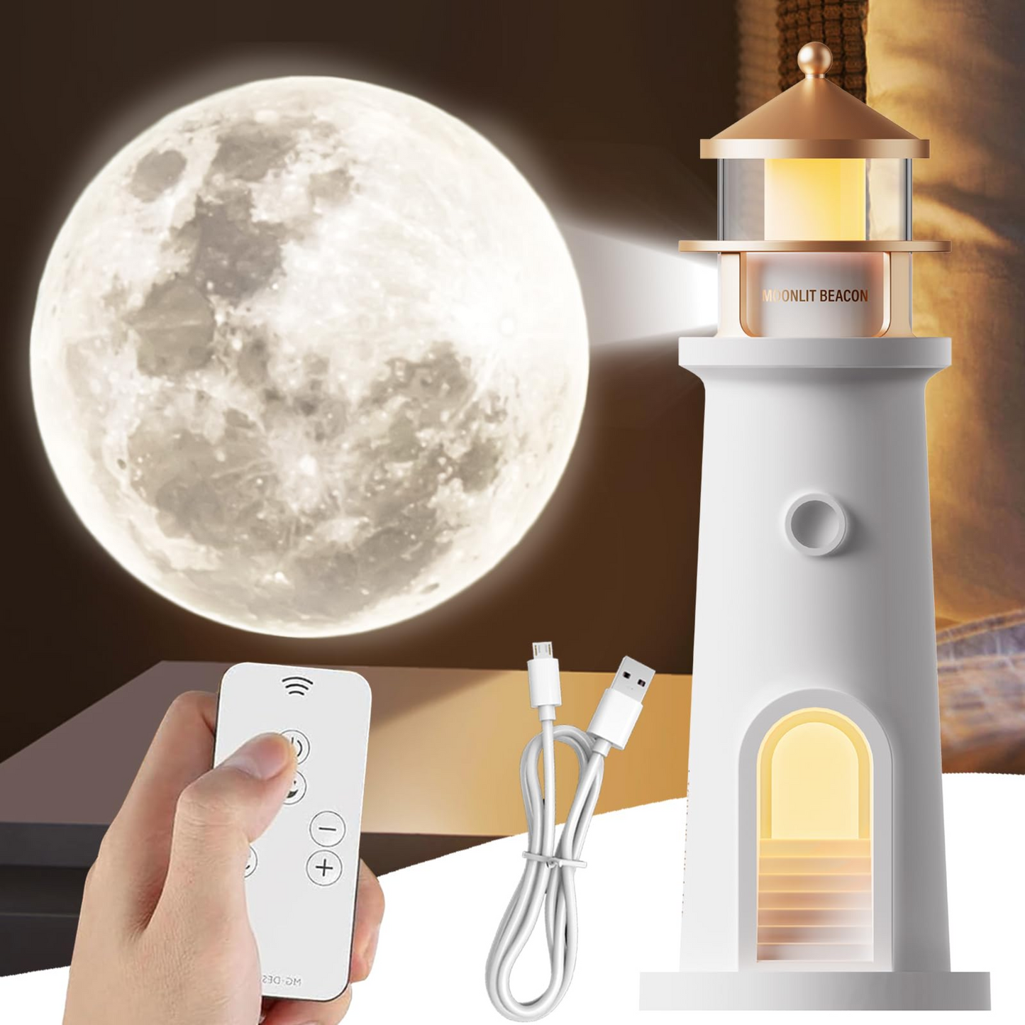 Lámpara Lunar para Sueño Profundo y Reparador